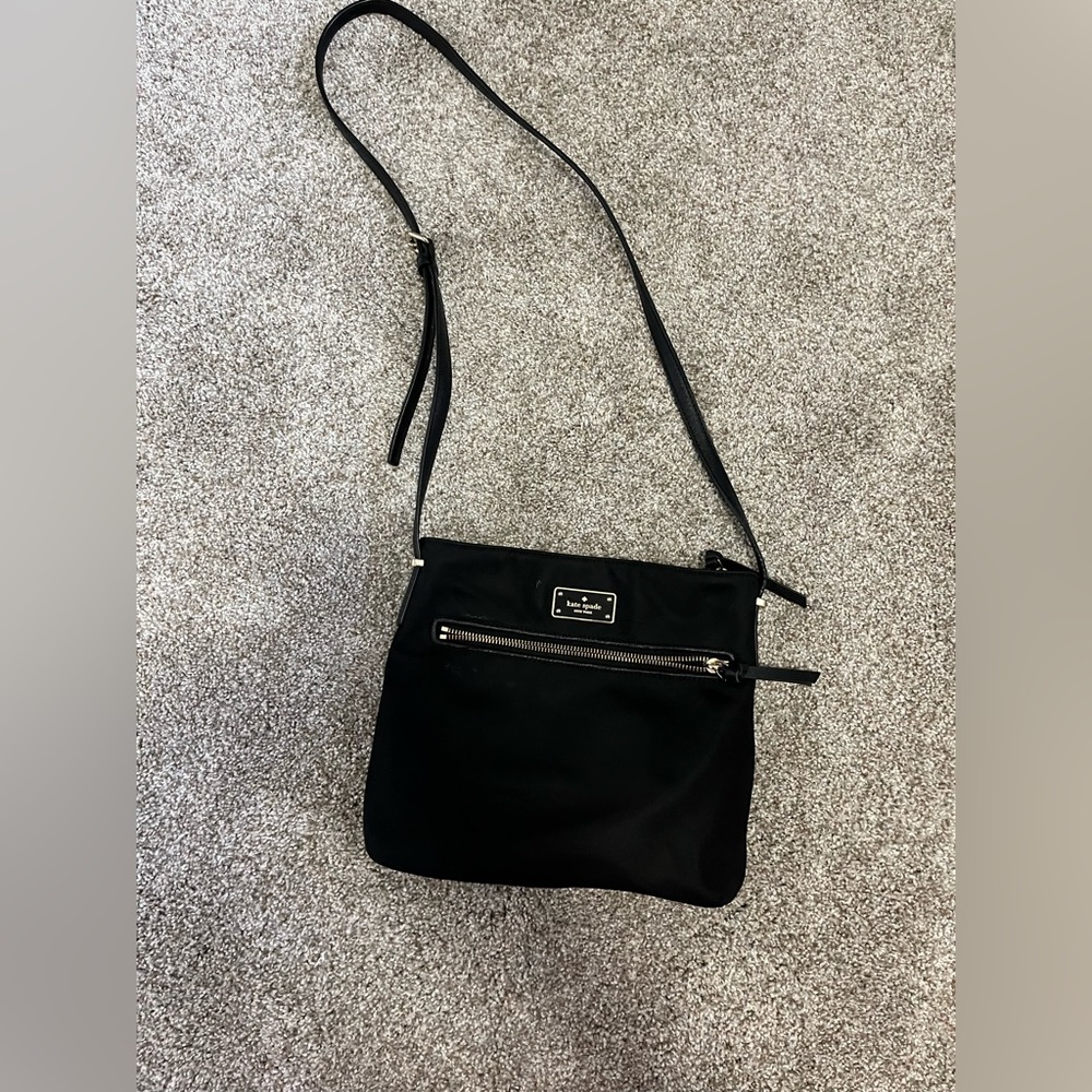 Kate Spade Black Nylon Satchel Purse